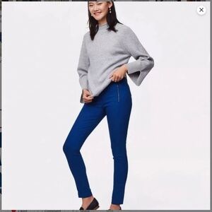 Ann Taylor LOFT Skinny Zip Pocket Ankle Pants in Julie Fit Size 8